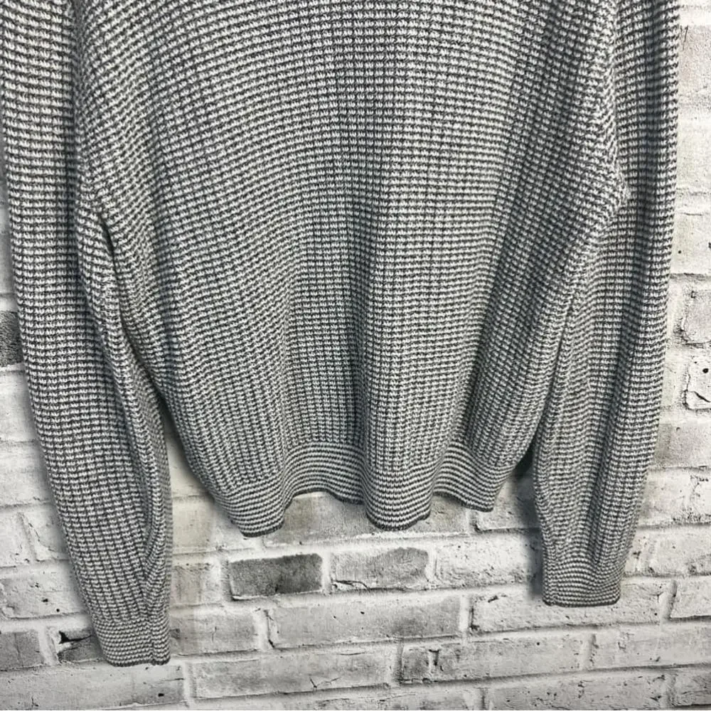 Vintage 90s Jantzen Chunky Rib Knit Oversized V-Neck Pullover Sweater - Picture 9 of 11